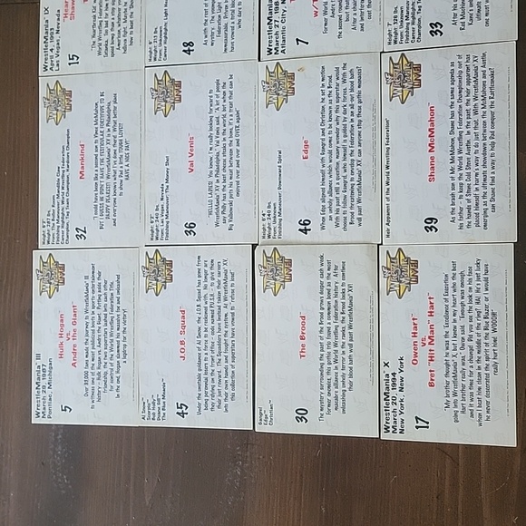 12 WF Westle Mania Live post card size from 1999 - Picture 8 of 9